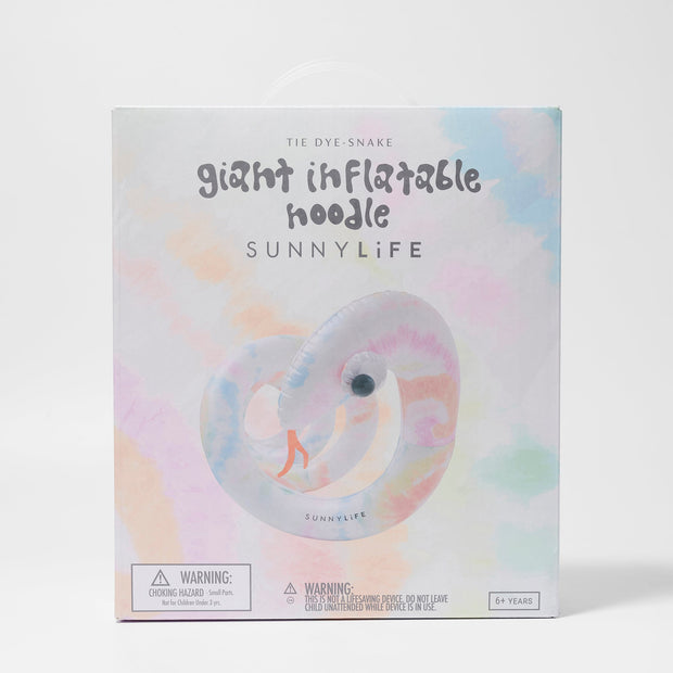 Sunnylife x ODC - Giant Inflatable Noodle Snake Tie Dye Multi