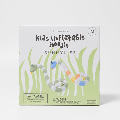 Sunnylife x ODC - Kids Inflatable Noodle Into the Wild Multi (Set of 2)