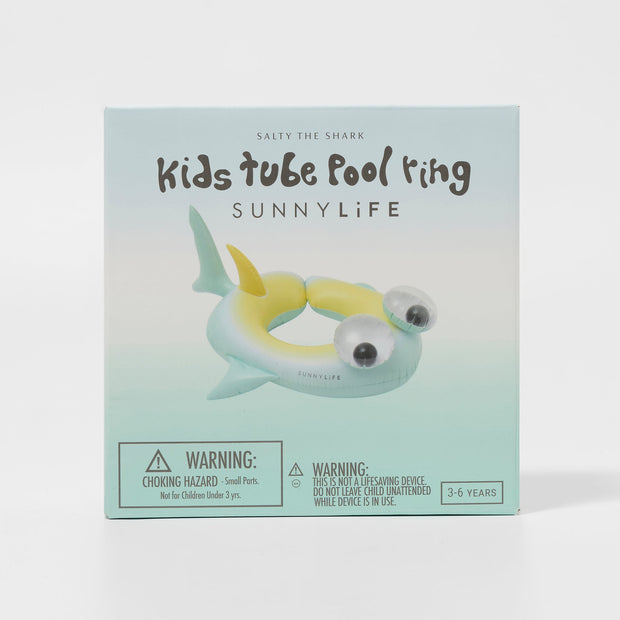 Sunnylife - Kids Tube Pool Ring Salty the Shark Multi