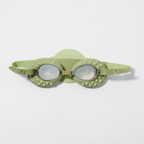 Sunnylife x ODC - Kids Swim Goggles Cookie the Croc Khaki