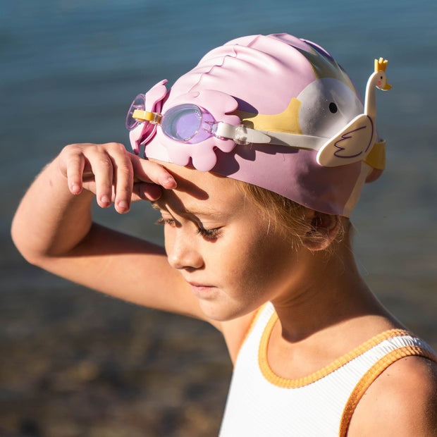 Sunnylife x ODC - Kids Swim Goggles Princess Swan Multi