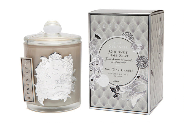 Serenity - Belle Serenite - 400g Soy Wax Candle - Coconut Lime Zest