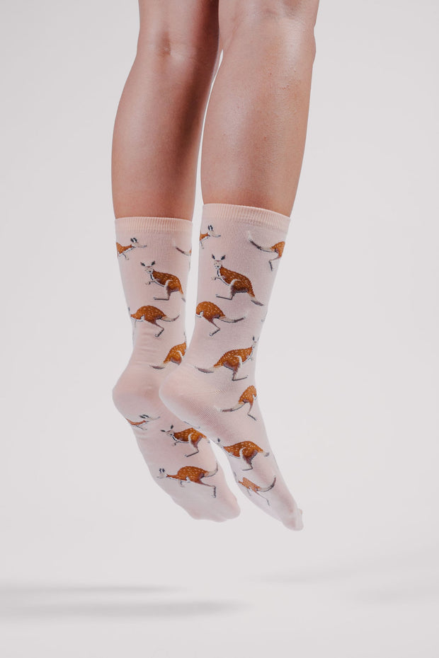 Spencer Flynn - Kanga Kicks - Women’s Crew Socks