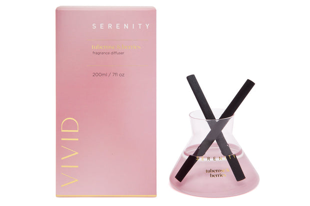 Serenity - Vivid  200ml Diffuser - Tuberose & Berries