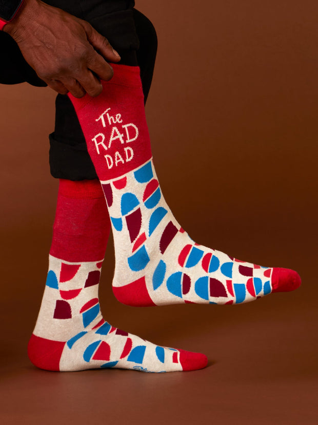 Blue Q - The Rad Dad Men's Crew Socks