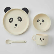 Pilbeam - Animal Faces Bamboo 4pc Dinner Sets - 3 Asst Designs