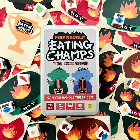 Fire Noodle Eating Champs: The Dice Game!