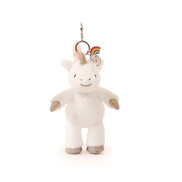 O.B Designs - Misty Unicorn Bag Charm (Vegan Angora) 7"/ 18 cm