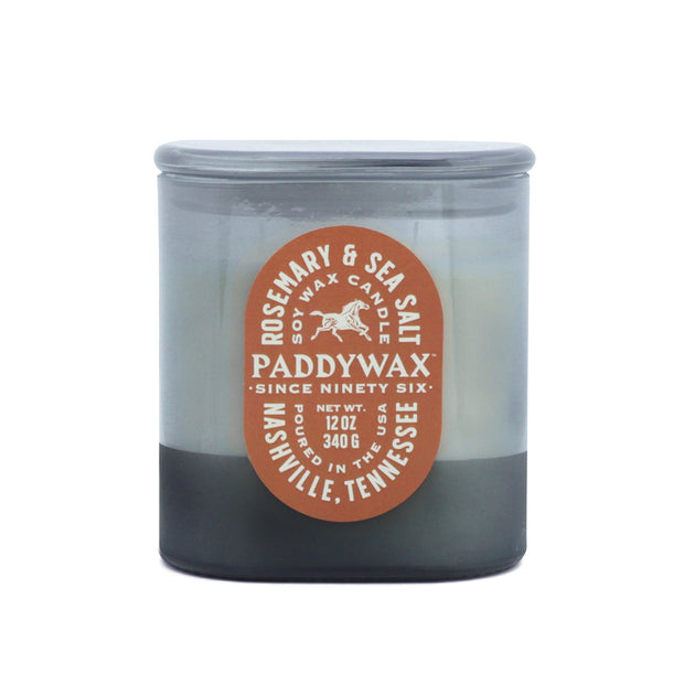 Paddywax - Vista 12 oz./340g Glass Candle Denim Blue - Rosemary & Sea Salt