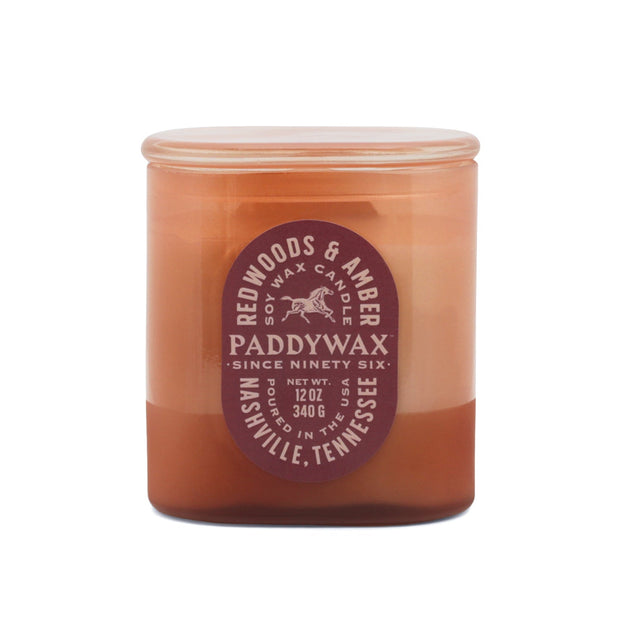 Paddywax - Vista 12 oz./340g Glass Candle Rusty Pink - Redwoods & Amber