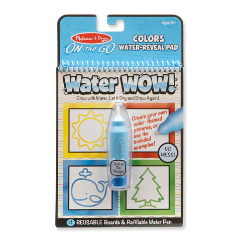 Melissa & Doug - Water Wow! - Colors & Shapes Water Reveal Pad - On the Go Travel Activity,