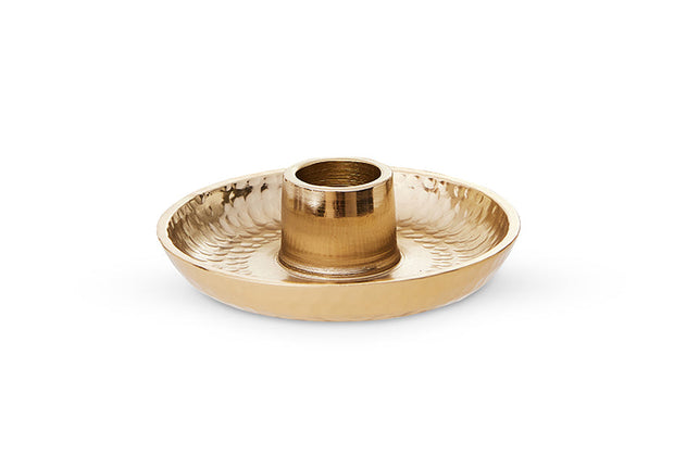 Madras Link - Gold Candle Holder 9.5x3.5cm