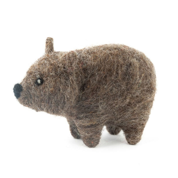 Handmade Felted Wombat