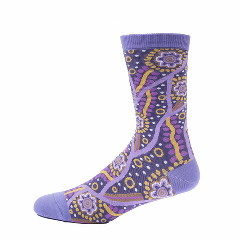 Spencer Flynn - Dreamtime Stars Indigenous Artwork Socks