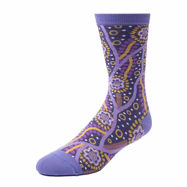 Spencer Flynn - Dreamtime Stars Indigenous Artwork Socks