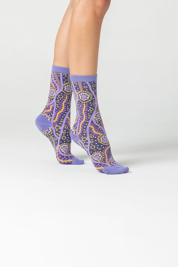 Spencer Flynn - Dreamtime Stars Indigenous Artwork Socks