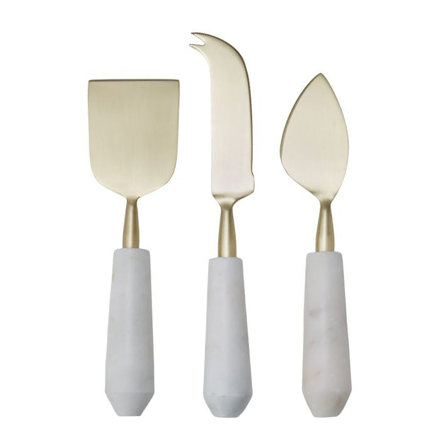 Amalfi - Marble and Stainless Steel Cheese Knife Set of 3