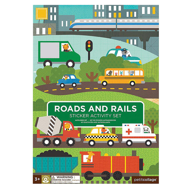 Petit College - Sticker Activity Set - Roads & Rails