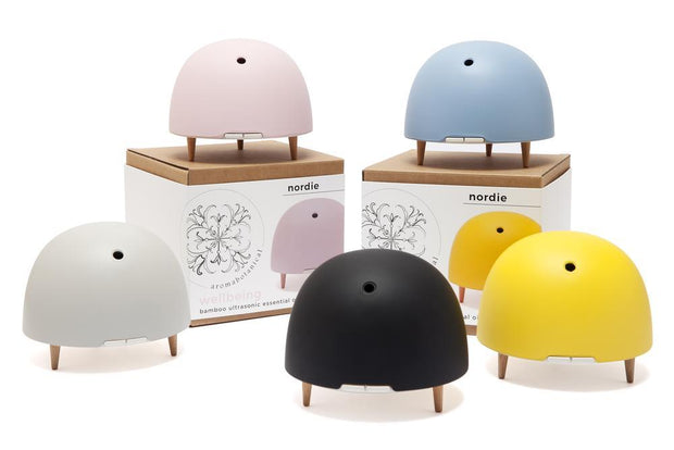 Aromabotanical -  Bamboo Ultrasonic Essential Oil Diffuser - Nordie - Yellow