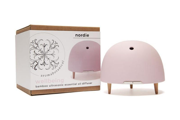 Aromabotanical -  Bamboo Ultrasonic Essential Oil Diffuser - Nordie - Blush