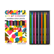 Life of Colour - Woodless Colour Pencils - Classic Colour - Set of 12