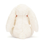 Jellycat - Bashful Red Love Heart Bunny Orginal Medium Cream & Red