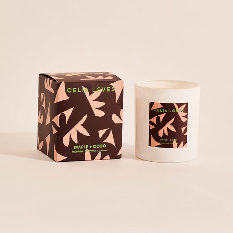 Celia Loves - Maple + Coco - 80hr Candle