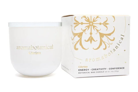 Aromabotanical - 310g Crystal Candle - Citrine