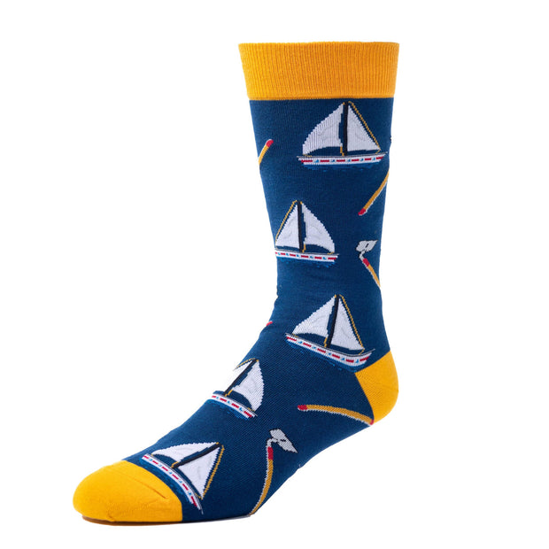 Spencer Flynn - Hoes And Boats - Men's Crew Socks