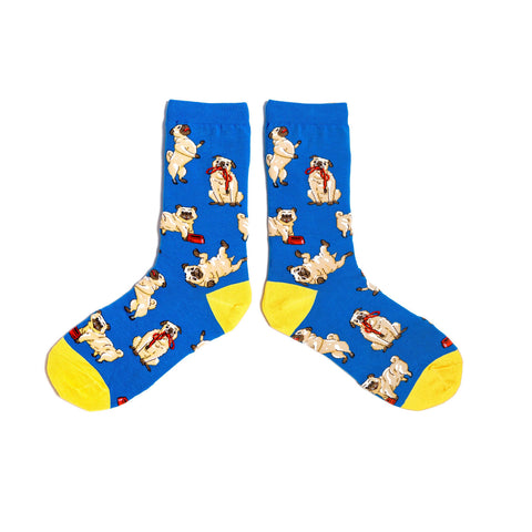 Spencer Flynn - Pug Pads - Women's Crew Socks