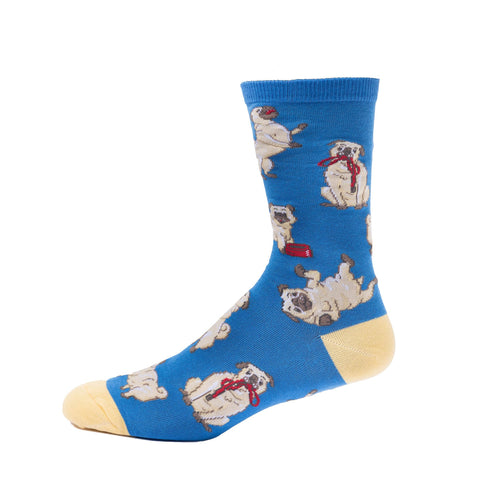 Spencer Flynn - Pug Pads - Women's Crew Socks