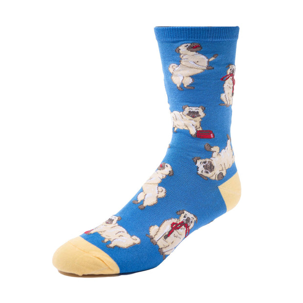 Spencer Flynn - Pug Pads - Women's Crew Socks