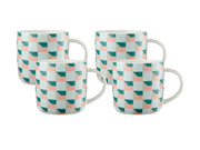 Maxwell & Williams - Syracuse Mug Set of 4 Gift Boxed - Light Blue