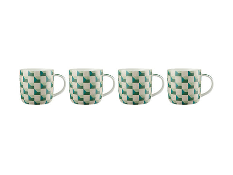 Maxwell & Williams - Syracuse Mug Set of 4 Gift Boxed - Sage