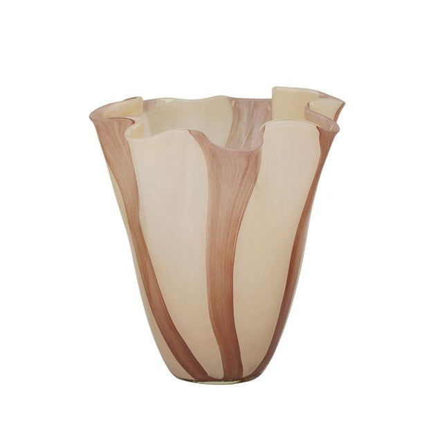 Coast To Coast Home - Wyona Glass Vase - Nude/Claret