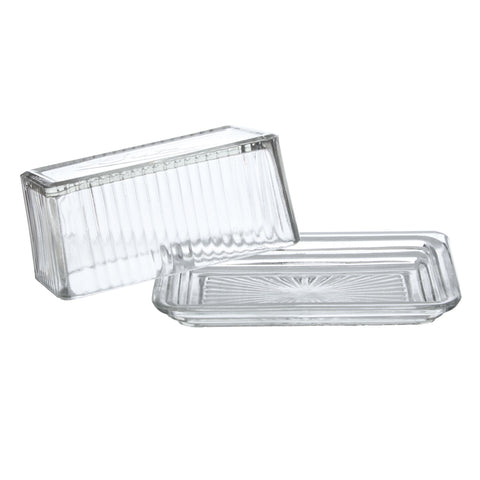 Davis & Waddell - Eltham Glass Butter Dish Clear