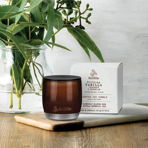 Urban Rituelle - Flourish Organics 140gm Scented Soy Candle - Vanilla