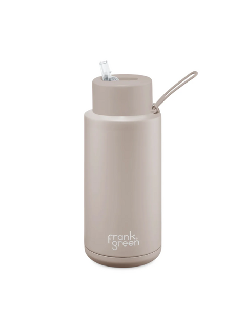 Frank Green - Ceramic Reusable With Straw Lid - Moon Dust 34oz