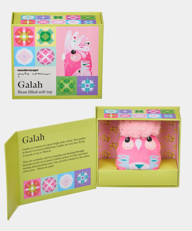 Pete Cromer - Galah Beanie Soft Toy In A Box