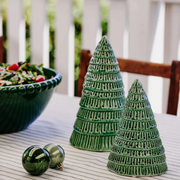 Madras Link - Green Christmas Tree Table Decoration Large