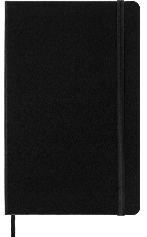 Moleskine - Classic Hard Cover Notebook - Large - Squared - Black