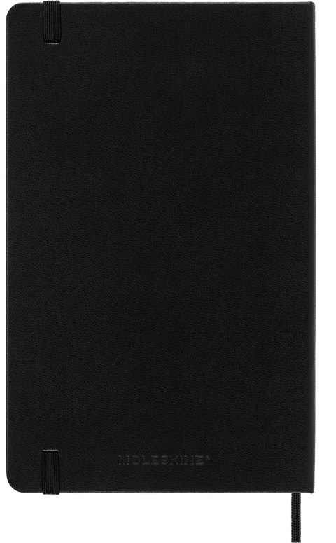 Moleskine - Classic Hard Cover Notebook - Large - Squared - Black