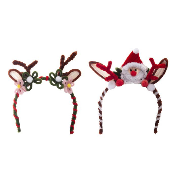 Discovery Zone - Make Your Own Festive Headbands 2pcs Set Multi-Coloured