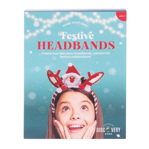 Discovery Zone - Make Your Own Festive Headbands 2pcs Set Multi-Coloured