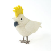 Handmade Felted Cockatoo