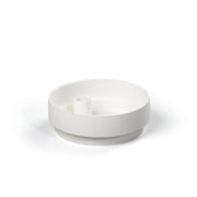 Aery - Orbital Step Ceramic Candle Holder - White