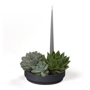Aery - Orbital Step Ceramic Candle Holder - Black