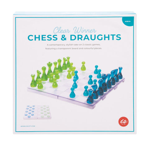 IS Gift - Clear Winner - 2 in 1 Chess & Draughts