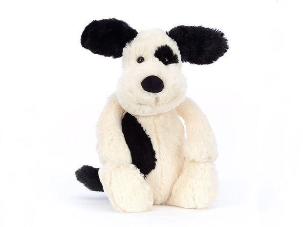 Jellycat - Bashful Black & Cream Puppy