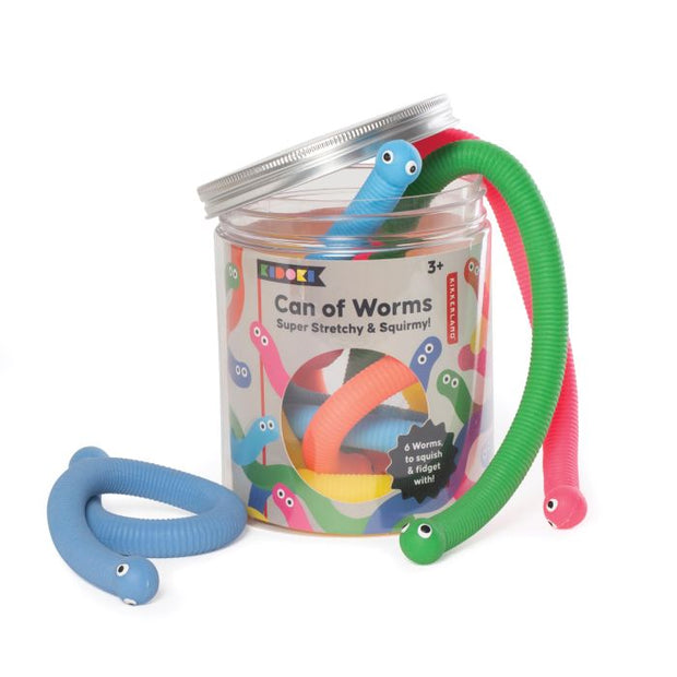 Kikkerland - Kidoki Can of Worms Multi-Coloured